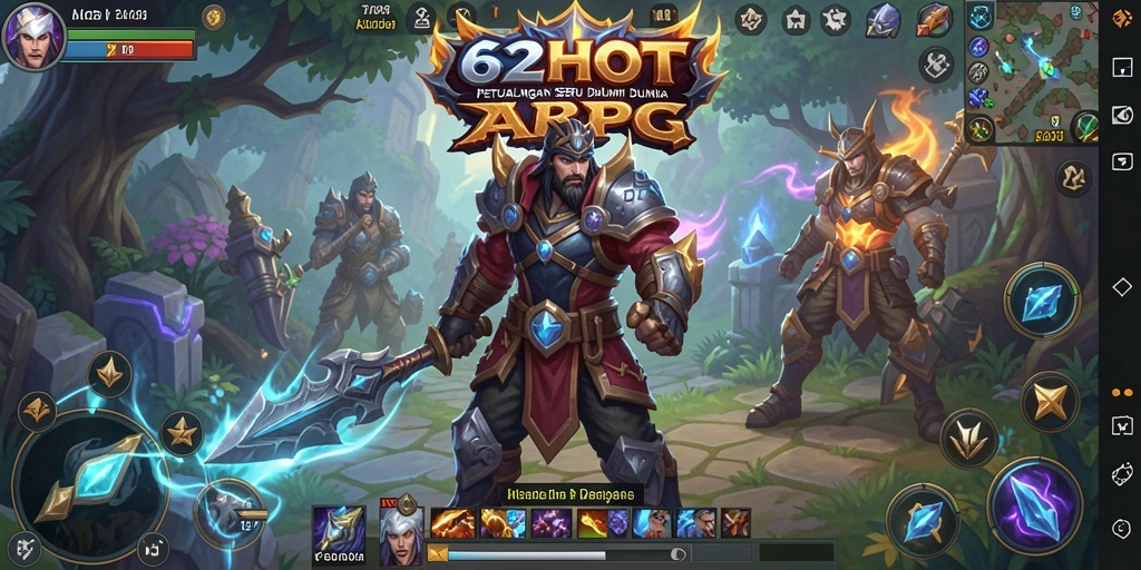 Tampilan gameplay ARPG yang mendebarkan dan penuh aksi.