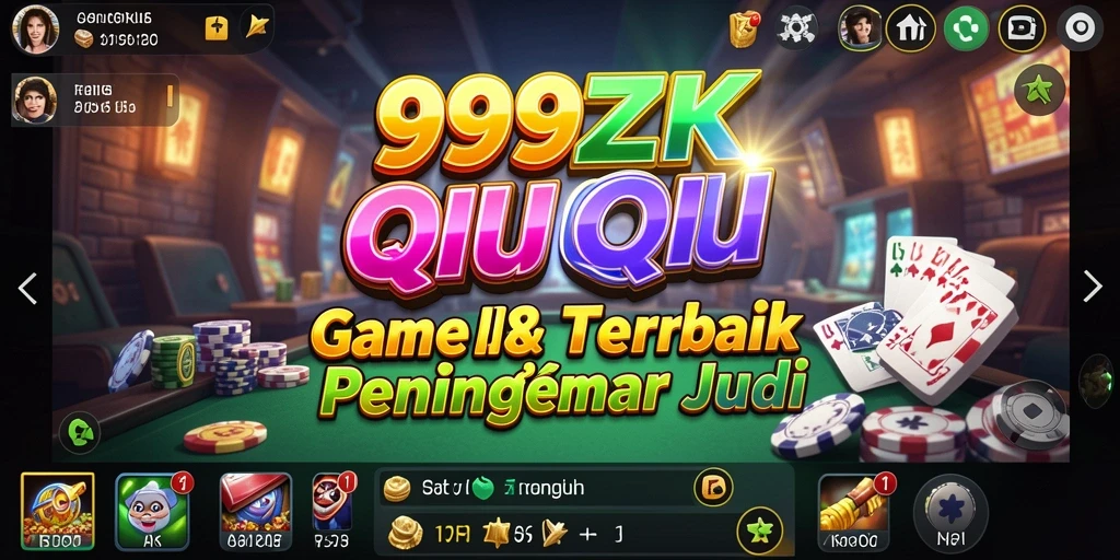 Tampilan gameplay QiuQiu yang seru dan interaktif
