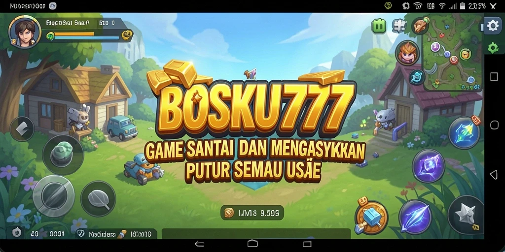 Tampilan gameplay menarik dari game Casual BOSKU777.