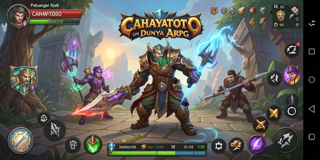 Tampilan gameplay menarik dari CAHAYATOTO dengan pertarungan yang epik.