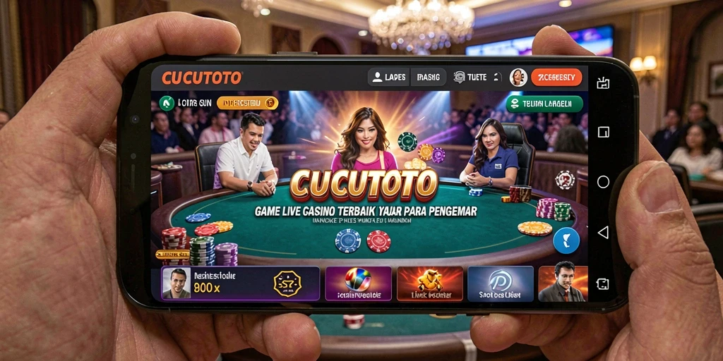 Tangkapan layar gameplay CUCUTOTO yang menampilkan dealer profesional.