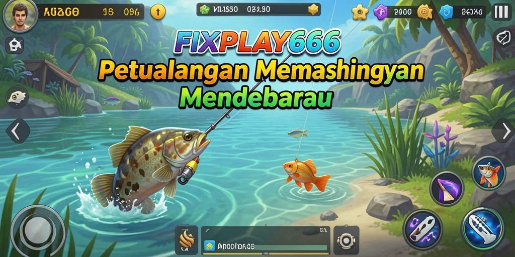 Screenshot menunjukkan gameplay FIXPLAY666 yang menarik saat memancing.