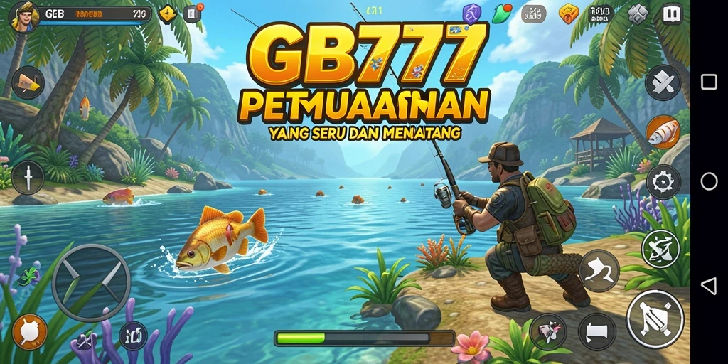 Gambaran gameplay <strong>GB777</strong> yang menampilkan aksi memancing yang seru dan menarik.