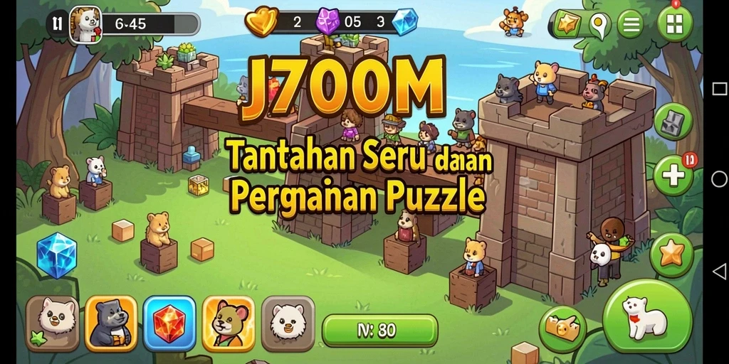 Tampilan gameplay <strong>J200M</strong> yang menarik dengan berbagai teka-teki seru.