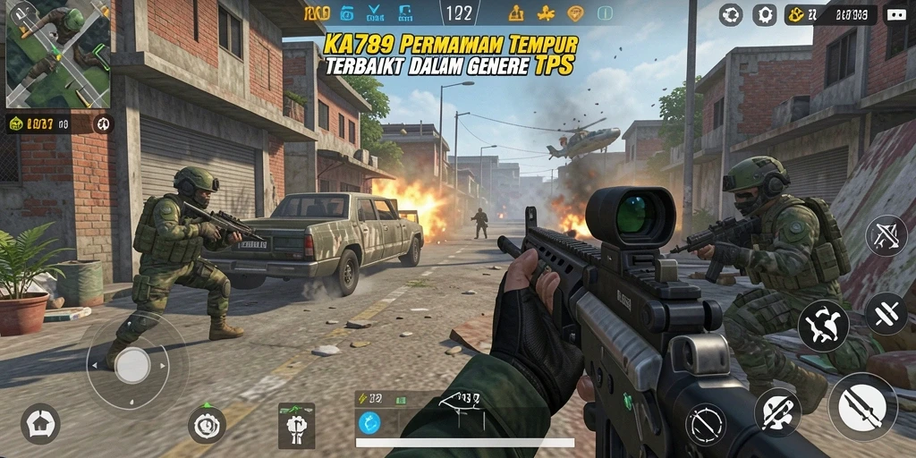 Tangkapan layar KA789 menunjukkan aksi mendebarkan dalam permainan TPS.