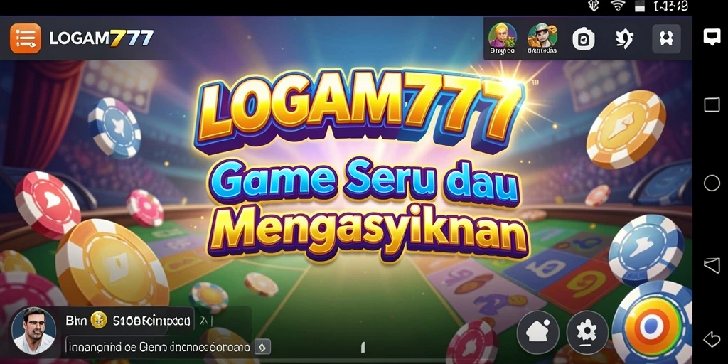 Screenshot gameplay LOGAM777 menampilkan suasana Bingo yang seru dan interaktif.