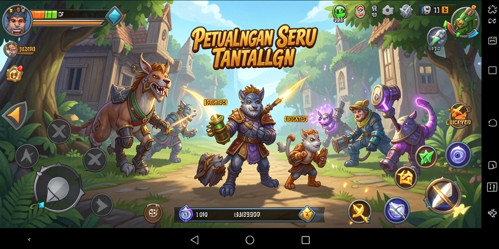 Gameplay petualangan di LUCKYDF yang penuh tantangan dan keindahan.
