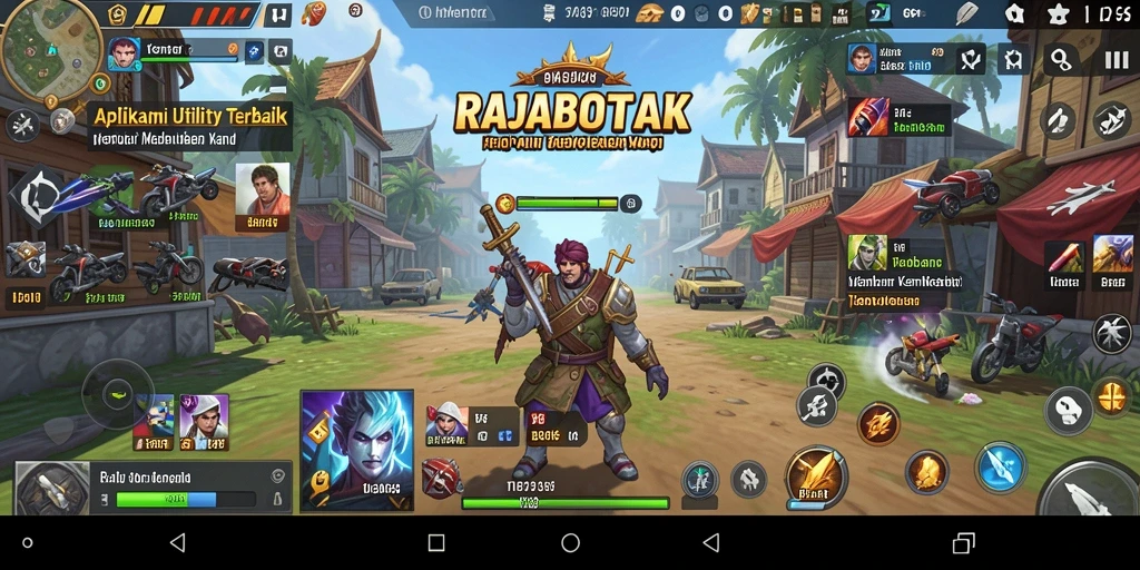 Tampilan antarmuka RAJABOTAK yang sederhana dan fungsional.