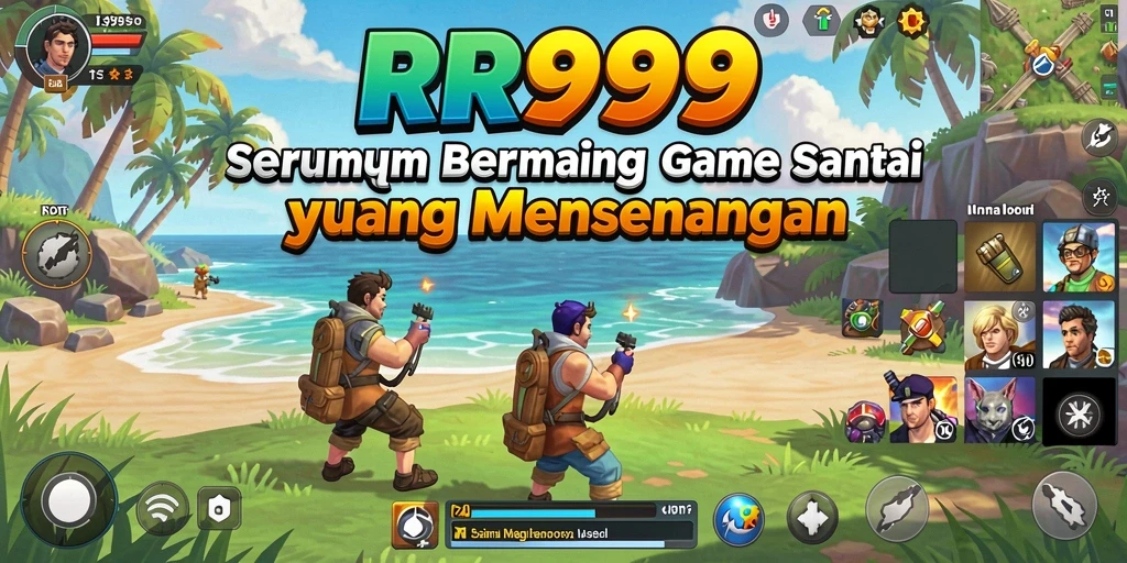 Tampilan gameplay RR999 yang ceria dan mengasyikkan.