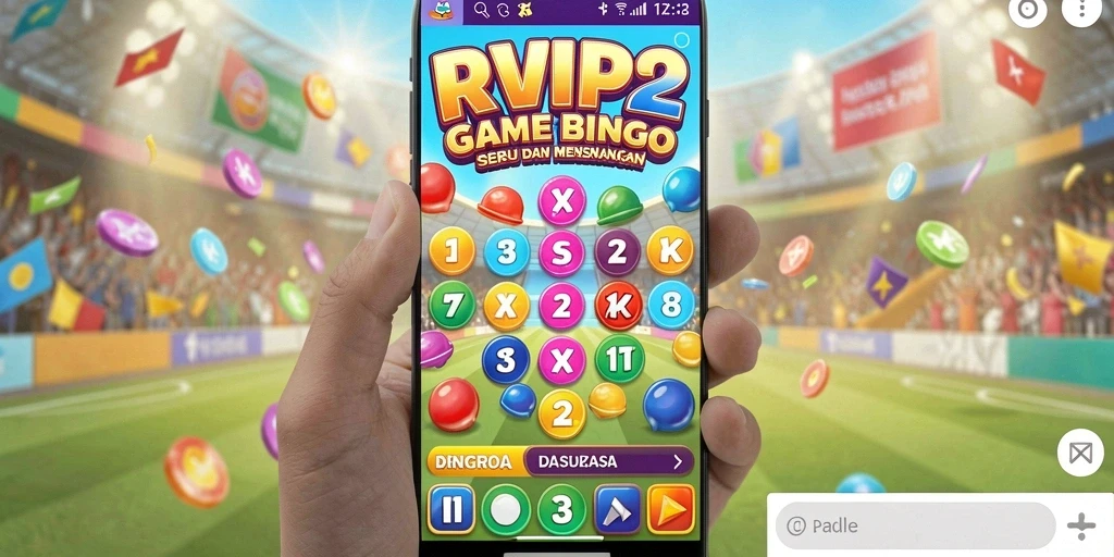 Tampilan gameplay seru dari aplikasi Bingo RVIP2.