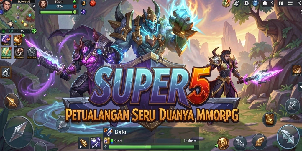 Tampilan gameplay menarik dari SUPER5 dalam dunia MMORPG.