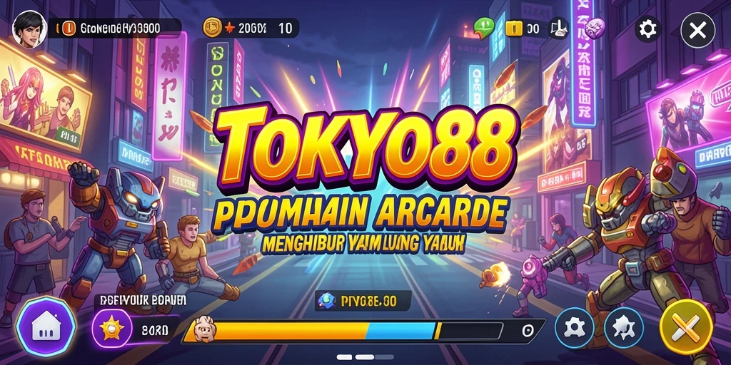 Tangkapan layar gameplay <strong>TOKYO88</strong> menampilkan aksi menegangkan dan warna-warni yang menarik.