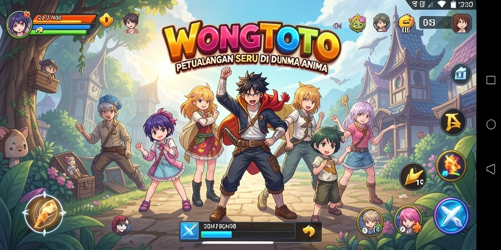Gameplay seru di WONGTOTO yang penuh karakter Anime.