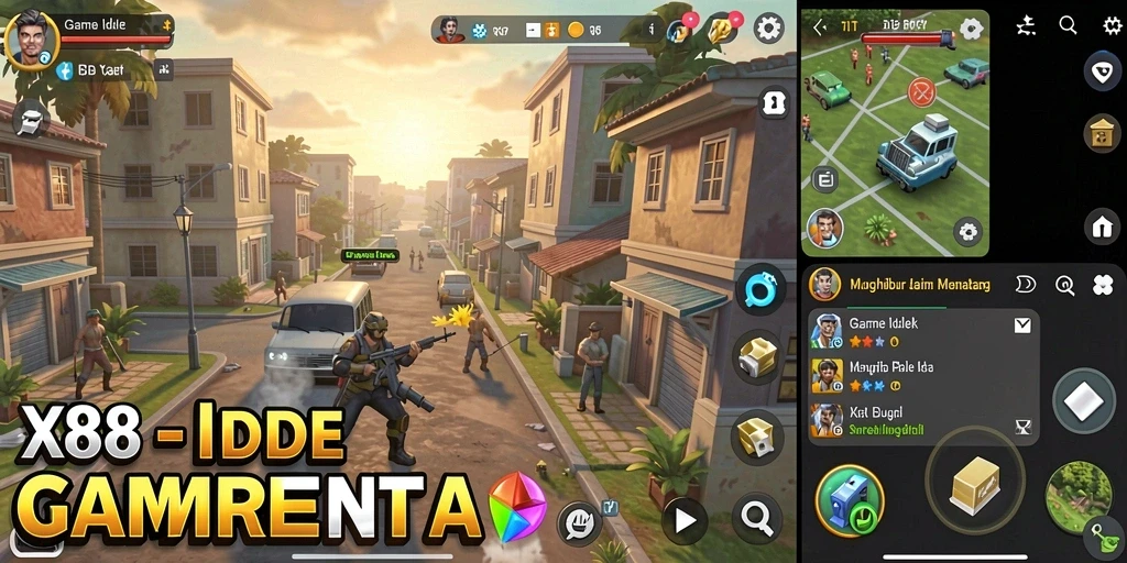 Tampilan gameplay X88 yang menarik dan interaktif.